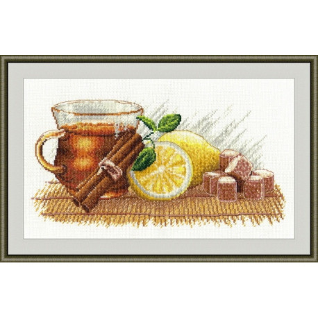 Набор для вышивки крестом Овен 900 Зимний чай фото