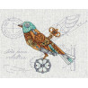 Набор для вышивки крестом Panna М-1871 Птица механическая фото
