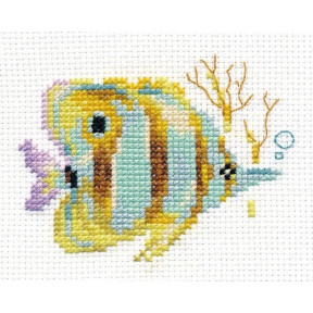 Набор для вышивки крестом Алиса 0-151 Тропические рыбки. Полосатая