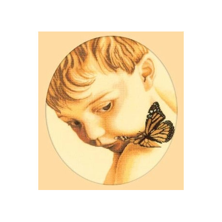 Набір для вишивки RTO M177 Хлопчик і метелик фото