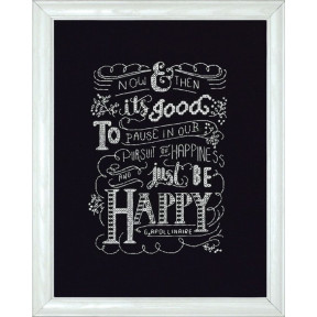 Набір для вишивання Design Works 2886 Be Happy Chalkboard