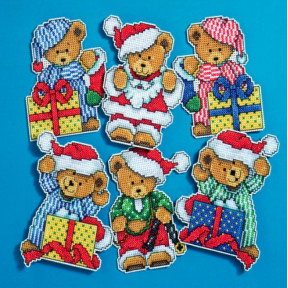 Набір для вишивання Design Works 1653 Little Christmas Bears