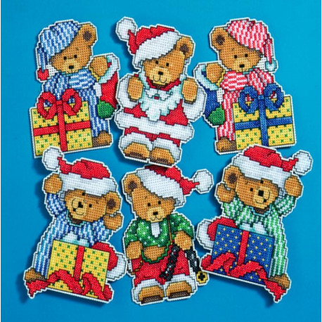 Набір для вишивання Design Works 1653 Little Christmas Bears