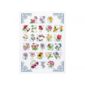 Набор для вышивания Anchor ACS20 Floral Alphabet/ Цветочный алфавит 