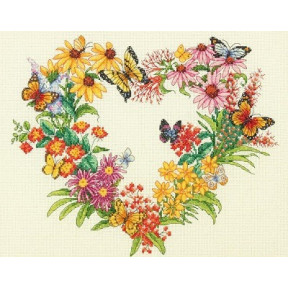 Набор для вышивания  Dimensions 70-35336 Wildflower Wreath/Венок из полевых цветов 