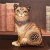 Набір для вишивки хрестиком Panna ПД-1636 Кішка (Подушка) фото