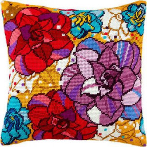 Набор для вышивки подушки Чарівниця V-150 Цветочное конфетти
