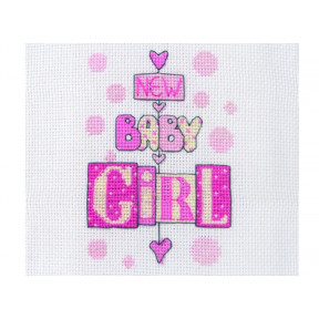 Набор для вышивания Anchor PCE752 New Baby Girl /Новорожденная 
