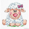 Набор для вышивки крестом Чудесная игла 18-83 Малышка овечка