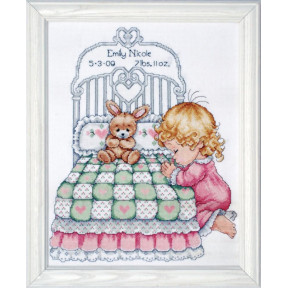 Набір для вишивання хрестом Design Works T21709 Bedtime Prayer (Girl) Sampler