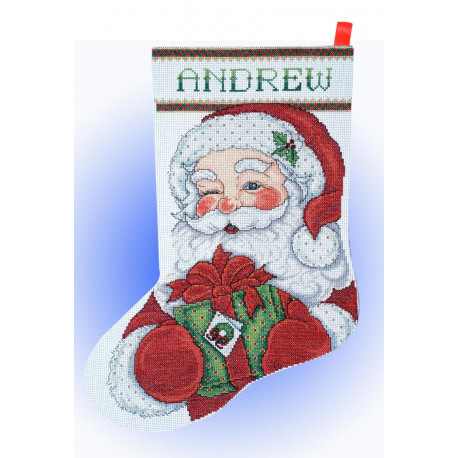 Набор для вышивания Design Works 5959 Winking Santa фото