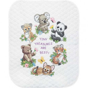 Набір для вишивання ковдри Dimensions 73064 Baby Animals Quilt