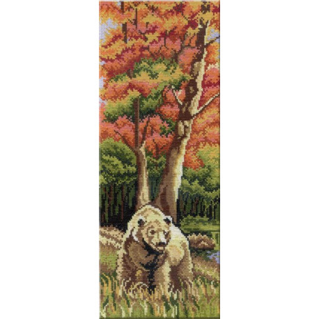 Набор для вышивки крестом МП Студия НВ-262 Триптих Медведь фото