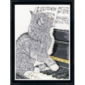Набір для вишивання Design Works 2910 Piano Cat