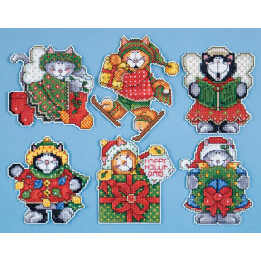 Набір для вишивання Design Works 1 667 Holiday Kittens