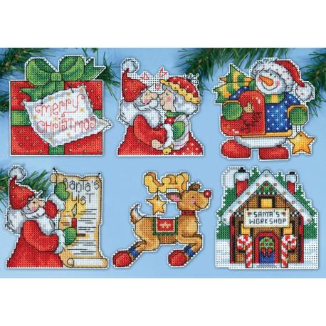 Набор для вышивания Design Works 1692 Santa's Workshop фото