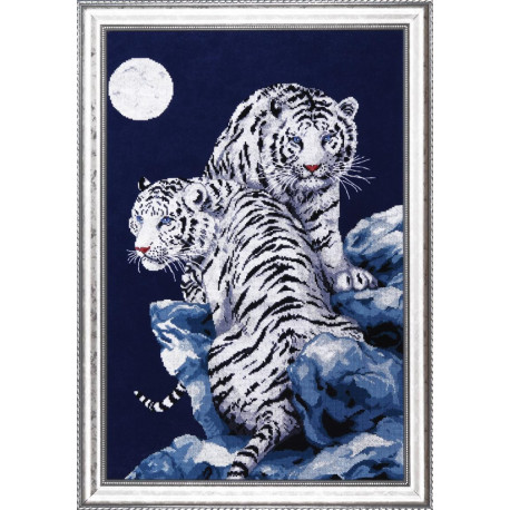 Набір для вишивання Design Works 2544 Moonlit Tiger фото