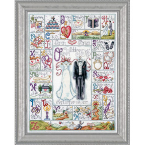 Набір для вишивання Design Works 2734 Wedding ABC