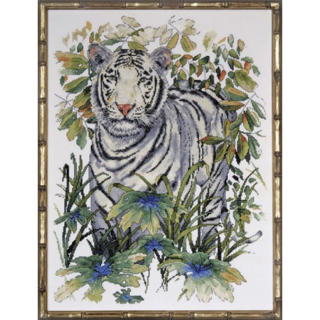 Набір для вишивання Design Works 2746 White Tiger фото