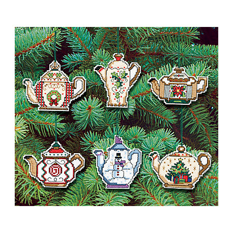 Набір для вишивання Janlynn 021-1486 Christmas Teapot Ornaments