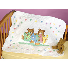 Набор для вышивания Janlynn 021-1784 Teddy Baby Quilt