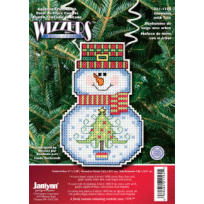 Набор для вышивания Janlynn 021-1194 Snowman With Tree