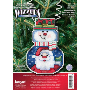 Набор для вышивания Janlynn 021-1195 Snowman With Santa