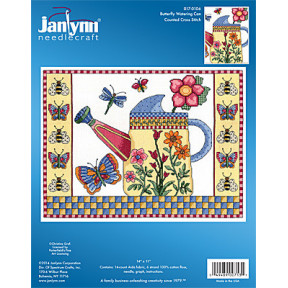 Набор для вышивания Janlynn 017-0106 Butterfly Watering Can