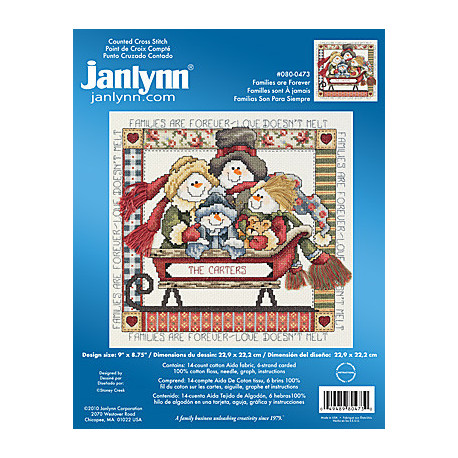 Набор для вышивания Janlynn 080-0473 Families Are Forever фото