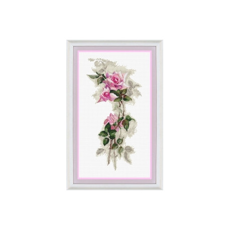 Набор для вышивания крестиком OLanTa VN-015 Розовая нежность