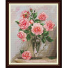 Набор для вышивания крестиком OLanTa VN-018 Розы на мраморном