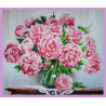 Набор для вышивания Картины Бисером Р-290 Букет розовых пионов