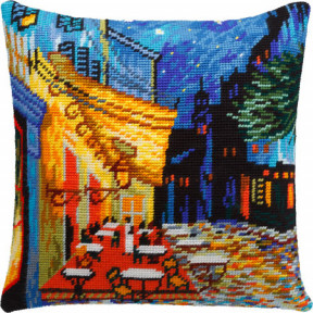 Набор для вышивки подушки Чарівниця V-143 «Ночная терраса кафе», В. ван Гог
