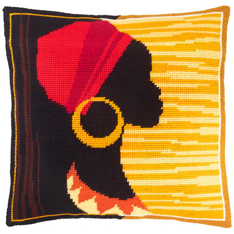 Набір для вишивки подушки Чарівниця V-157 Африка фото