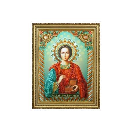 Набір для вишивання Картини Бісером Р-296 Ікона Святий цілитель