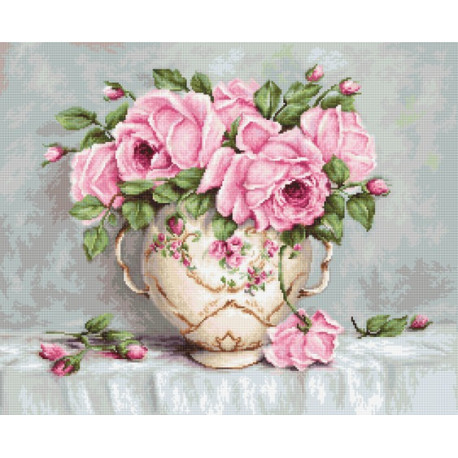 Набор для вышивки гобелена Luca-S G567 Розовые розы фото