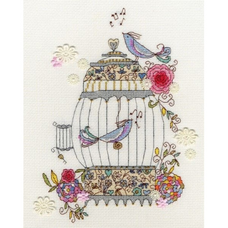 Набір для вишивання хрестом Bothy Threads XKA3 Love Birds