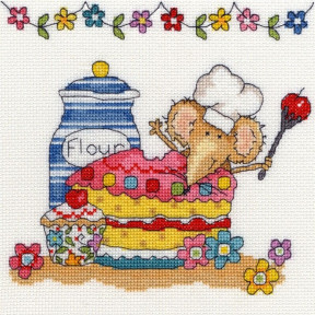 Набір для вишивання хрестиком Bothy Threads XSW7 Baking Mouse Мишка пекар