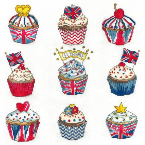 Набір для вишивання хрестиком Bothy Threads XH7 Celebration Cup Cakes