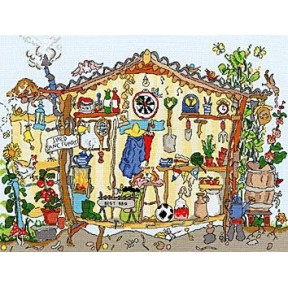 Набір для вишивання хрестиком Bothy Threads XCT4 Garden Shed Садовий будиночок