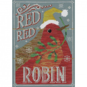 Набор для вышивания крестом Bothy Threads XVC3  Red Red Robin Красный Робин