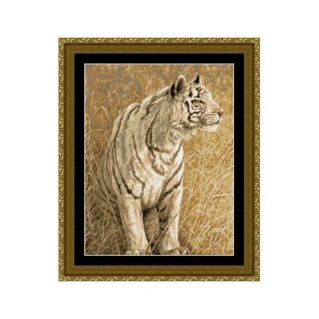 Набір для вишивання Kustom Krafts 93047 White Light Tiger фото