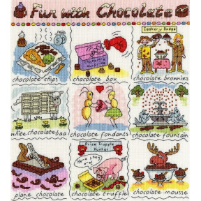 Набор для вышивания крестом Bothy Threads XDO17 Dictionary of Chocolate Словарь шоколада