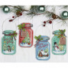 Набір для вишивання Dimensions 70-08964 Christmas Jar Ornaments