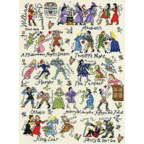 Набір для вишивання хрестиком Bothy Threads XPS5 Historical Shakespeare Шекспір
