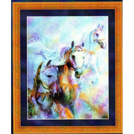 Набір для вишивання Kustom Krafts 99907 Arabian Jewels-Horses