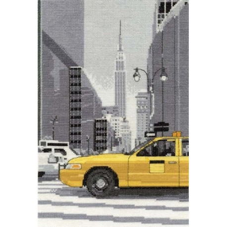 Набор для вышивания крестом DMC BK1350 New York Taxi фото