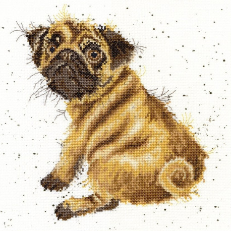 Набір для вишивання хрестиком Bothy Threads XHD11 Pug Мопс фото