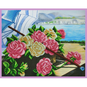 Набор для вышивания Картины Бисером Р-306 Розы на берегу