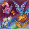 Набор для вышивки Сделай Своими Руками Радужные бабочки Р-11